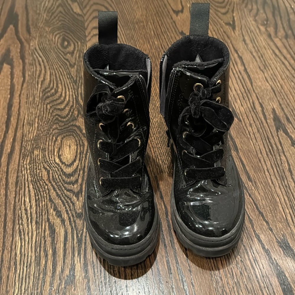 H&M Patent leather Boots - size 11.5 girls
